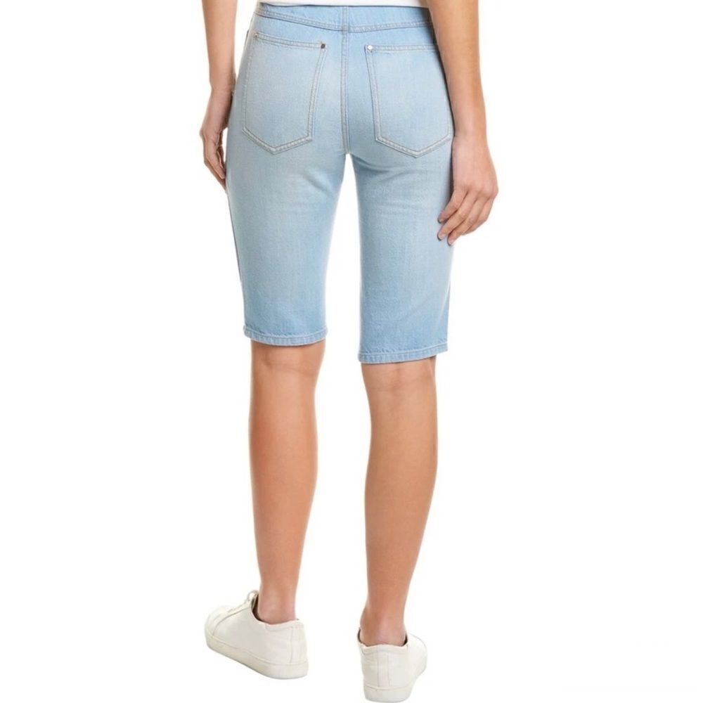 Tibi Vintage Denim Short in Vintage Stone Wash - Picture 2 of 8